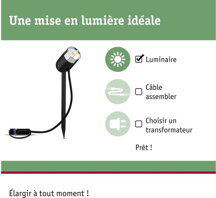 Actual product image Paulmann Outdoor Plug & Shine Pike Spot (330 lm, IP65)