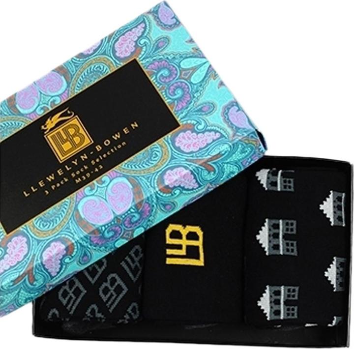 Image du produit Laurence Llewelyn-Bowen Chaussettes Monoglam (pack de 3) (Lot de 3, L)