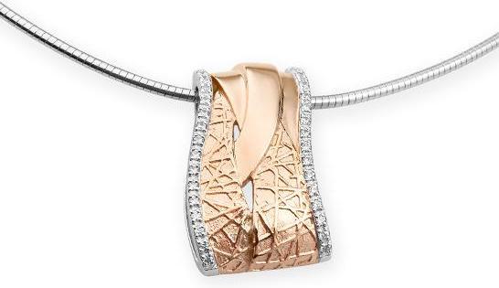 Breuning ANHÄNGER - BRILL. 0,195 Ct. H/si (750/18 K Gold)