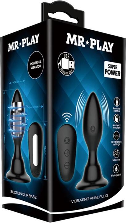 Actual product image Mr. Play Vibrating anal plug
