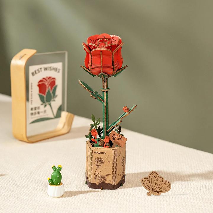 Produktbild Robotime Modellbausatz 'BLUMENSTRAUSS'