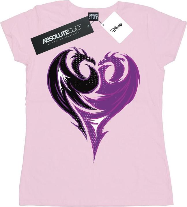 Actual product image Disney Womens/Ladies The Descendants Dragon Heart Cotton T-Shirt (XL)