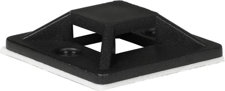 ProXtend Self Adhesive Cable Clips 25mm x 25mm Black 50pcs in a bag (Serre-câbles en plastique, 25 mm, 50 pcs)