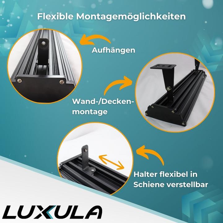 Produktbild Luxula LED-Hallenleuchte LX500143, HighBay, linear, 200W, 20000lm, 4000K (20000 lm)