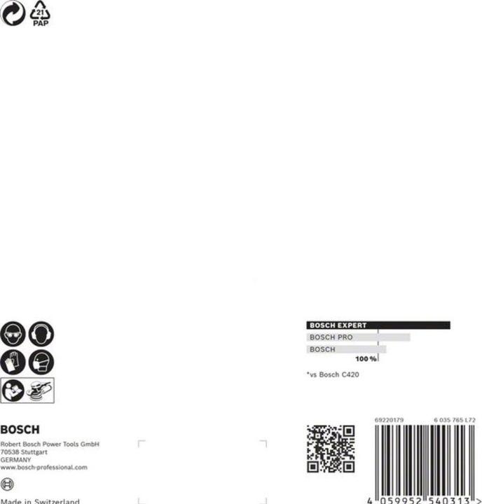 Productafbeelding Bosch Professional Zubehör Expert M480 Schuurnet voor vlakschuurmachine, 150 mm, G 180, 5 stuks (180)