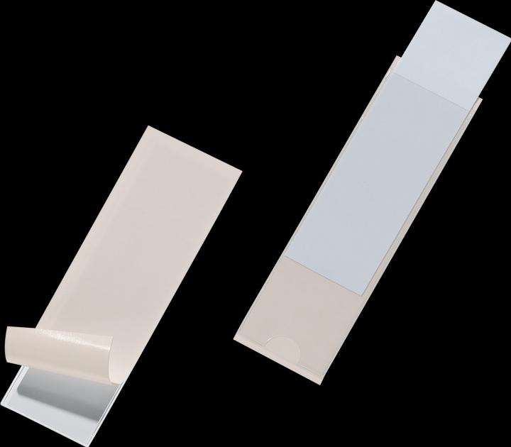 Produktbild Durable Selbstklebetasche POCKETFIX® 10,4 x 3,2 cm (B x H) Weichfolie transparent 10 St./Pack.