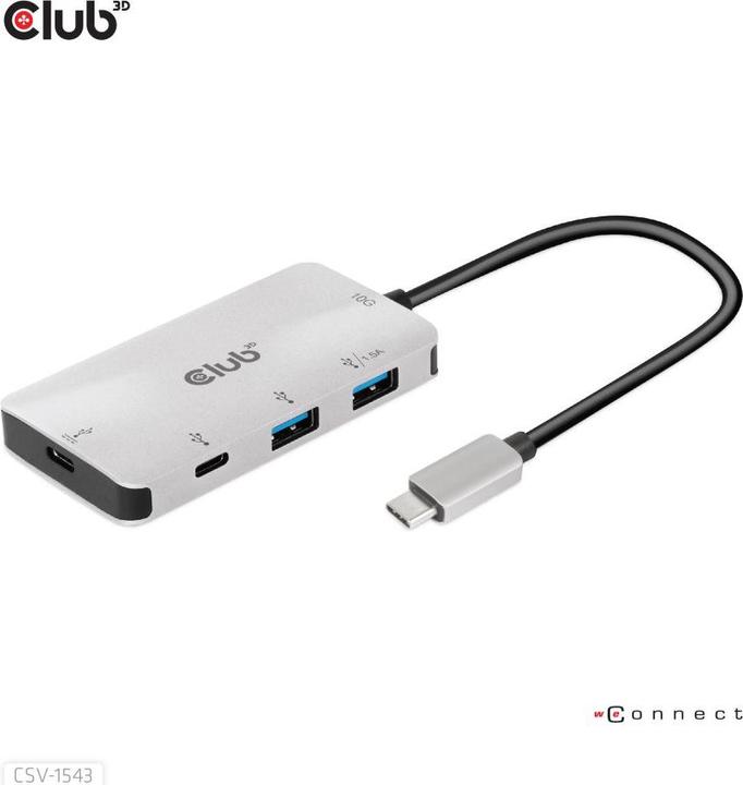 Produktbild Club 3D CSV-1543 (USB-C, 4 Ports)