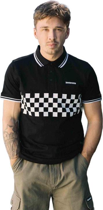 Actual product image Lambretta Mens SS25 Two Tone Tipped Polo Shirt (4XL)