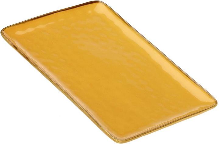 Produktbild Rose Tulipani Concerto Ocra Rechteckiges Tablett - Gelb 36 x 26 5 cm