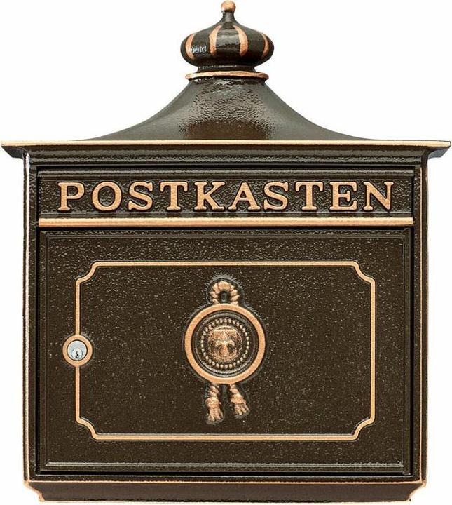 Produktbild Burg Wächter Briefkasten Metall BxHxT 480/425/180 mm Bordeaux 1895 bronze