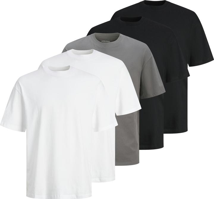 Actual product image Jack & Jones Jjhugo Loose Tee Ss Crew Neck 5pk Mp (XXL)