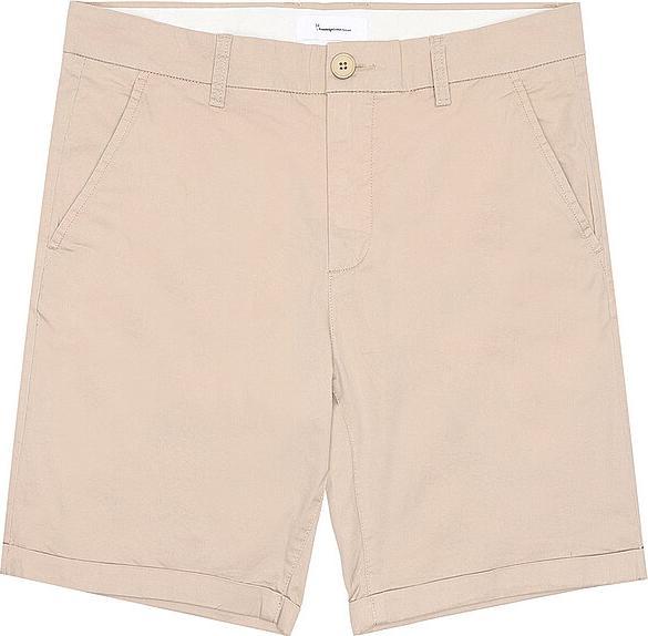 KnowledgeCotton Apparel CHUCK Regular Chino Poplin Shorts Feather Gray (32)