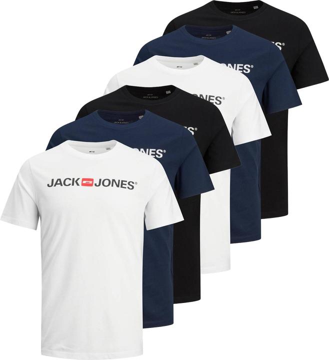 Jack & Jones Jjecorp Logo Tee Crew Neck 3pk