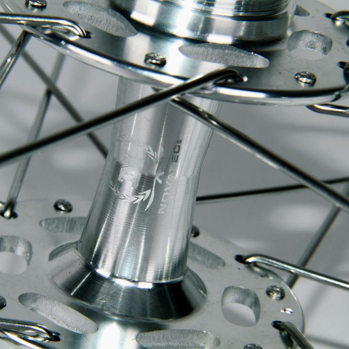 Actual product image Novatec Singlespeed/Fixed wheelset - polished silver (28")