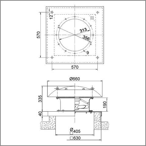 Produktbild Maico MAI EZD30/4B Axial-Dachventilator INenn 0,45A IMax 0,45A 90W