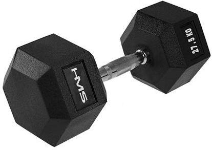 Actual product image HMS hantel Hex Pro gumowany 1 x 27.5 kg (1 x 27.5 kg)