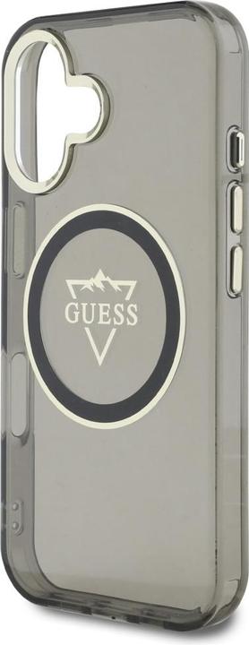 Actual product image Guess Hardcase MagSafe IML Metal Mountain Logo Case for iPhone 16 6,1" Black (Apple iPhone 16)