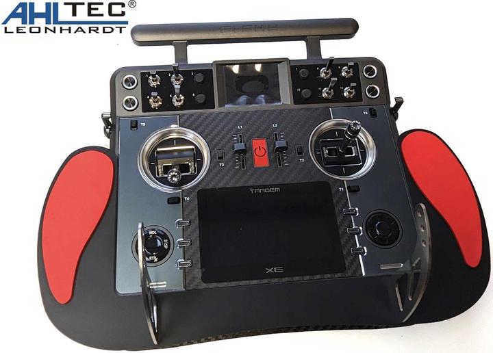 Produktbild AHLtec Senderpult FrSky Tandem XE Black mit Standard Senderpultbügel, ohne Handauflage