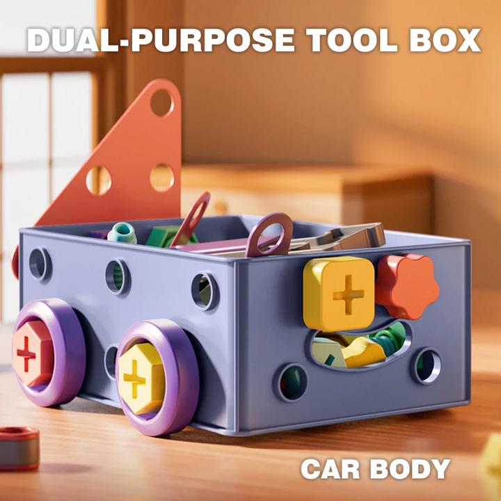 Actual product image Activity Board DIY Screw Repair Kit Toy for Children Mother Disassembly Assembly Tool Set Creative 3D