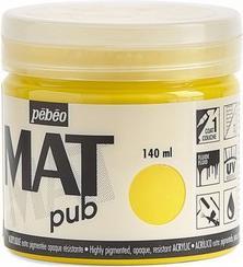Image du produit Pebeo Acrylique Mat Pub (Jaune primaire, 140 ml)