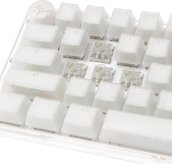 Produktbild Ducky One 3 Aura White Mini Gaming Tastatur, RGB LED - Kailh Jellyfish Y (US) (US, Kabelgebunden)
