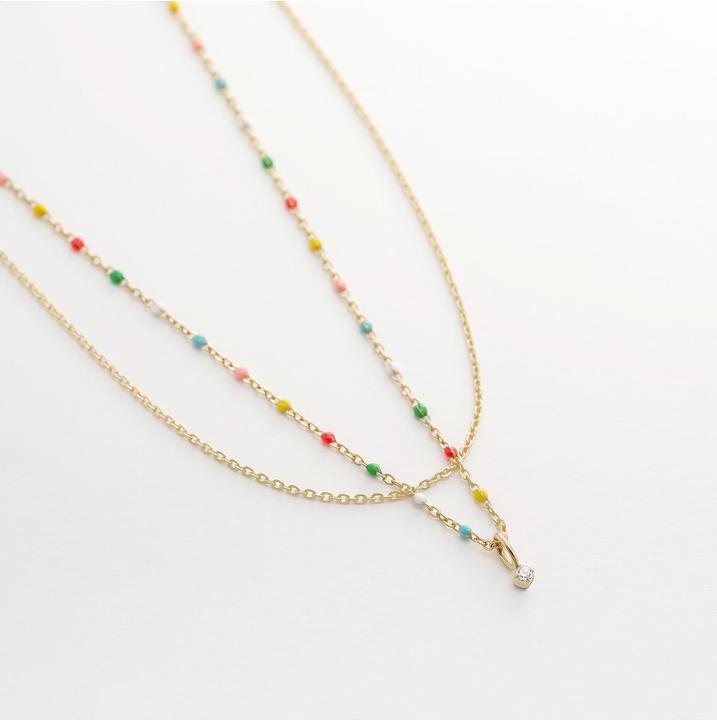 Image du produit Esprit RAINBOW Halskette (Acier inoxydable, Émail, 45 cm)
