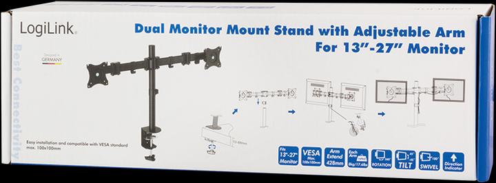 Actual product image LogiLink 2-fold monitor desk mount (Table, 27")