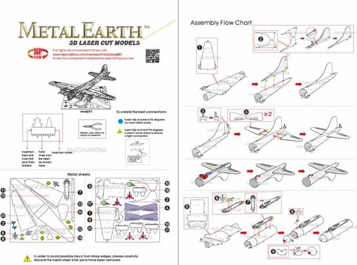 Produktbild Metal Earth B-17 Flying Fortress