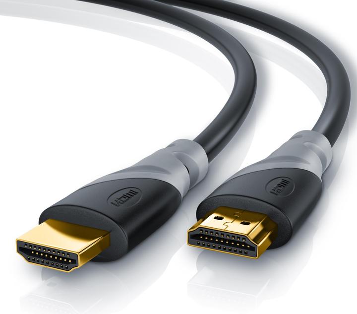 Produktbild CSL HDMI Kabel 2.0b - 4k Ultra HD 2160p - High Speed - 3D Ready - 3 fach geschirmt - HDMI 2.0b 2.0a 2.0 (2 m, HDMI)