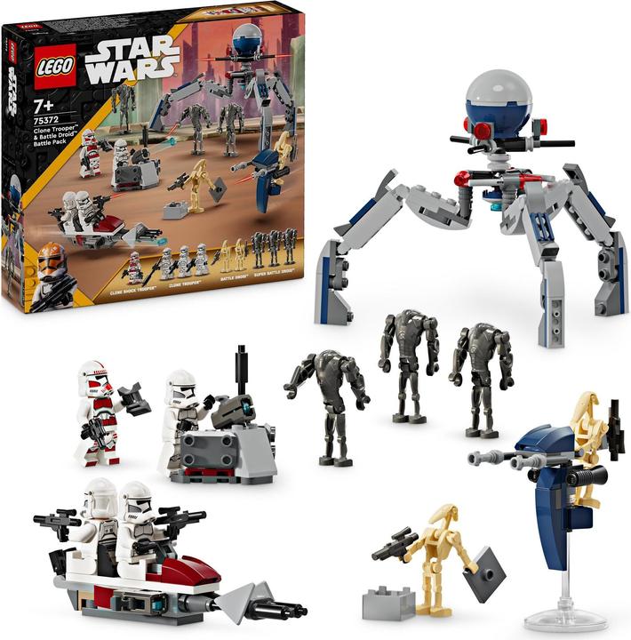 Immagine prodotto LEGO 75372 Pacchetto da battaglia Clone Trooper™ e Battle Droid™ (75372, LEGO Star Wars)