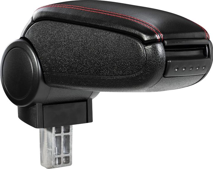 Immagine prodotto Pro-Tec Bracciolo centrale Opel Astra J con vano portaoggetti in similpelle nera con cuciture rosse