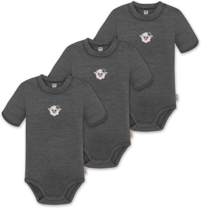 Normani 3er Set Baby Merino Kurzarmbody „Tihoi" - 9311
