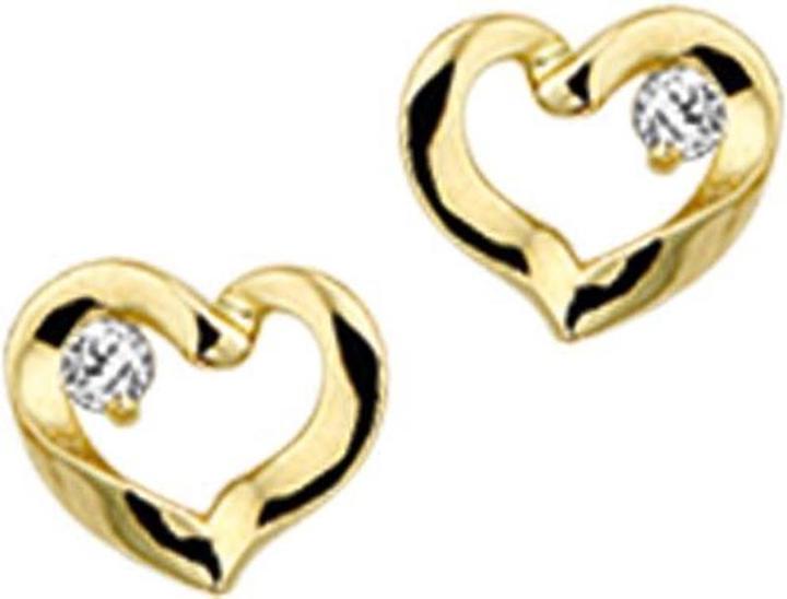Marie Celeste Cuttin Heart Zirkonia - Gold (14K Gelbgold)
