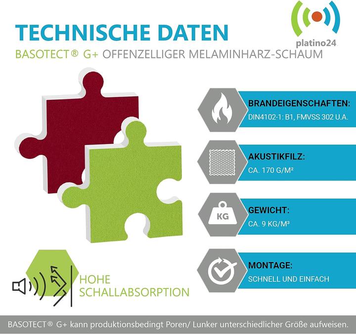 Produktbild Platino24 Schallabsorber (4 Stk.)