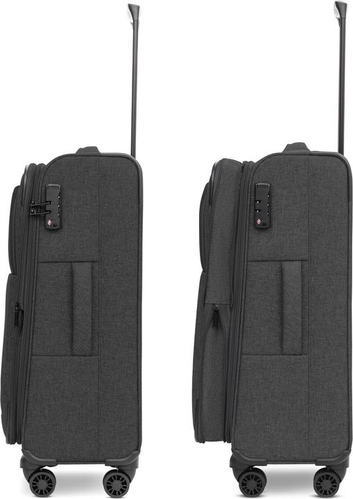 Produktbild Redolz Essentials 12 THREE SET 4-Rollen Kofferset 3-tlg. mit Dehnfalte (201 l, XL (ab 115l))