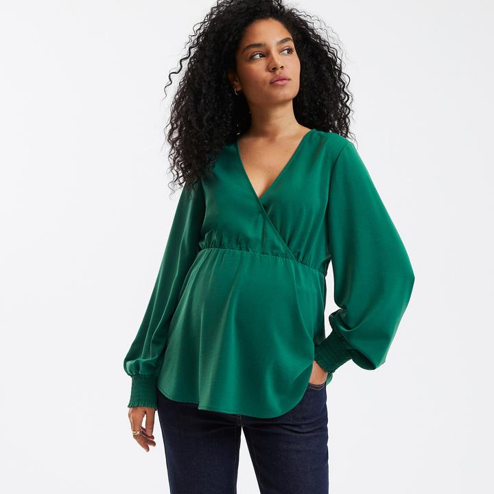 Produktbild La Redoute Collections Umstandsbluse in Wickeloptik (42)