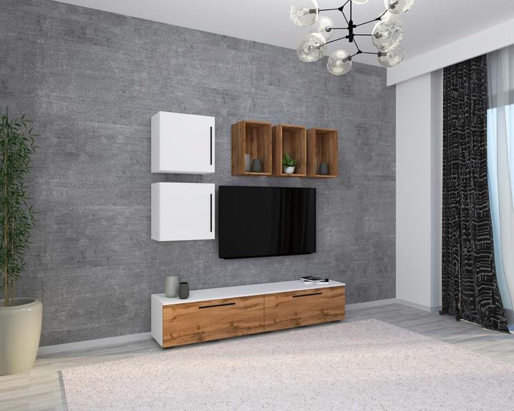 Immagine prodotto VCM Mobile TV basso Mobile TV a parete Mobile a parete per soggiorno Arila L (190 x 40 x 200 cm)
