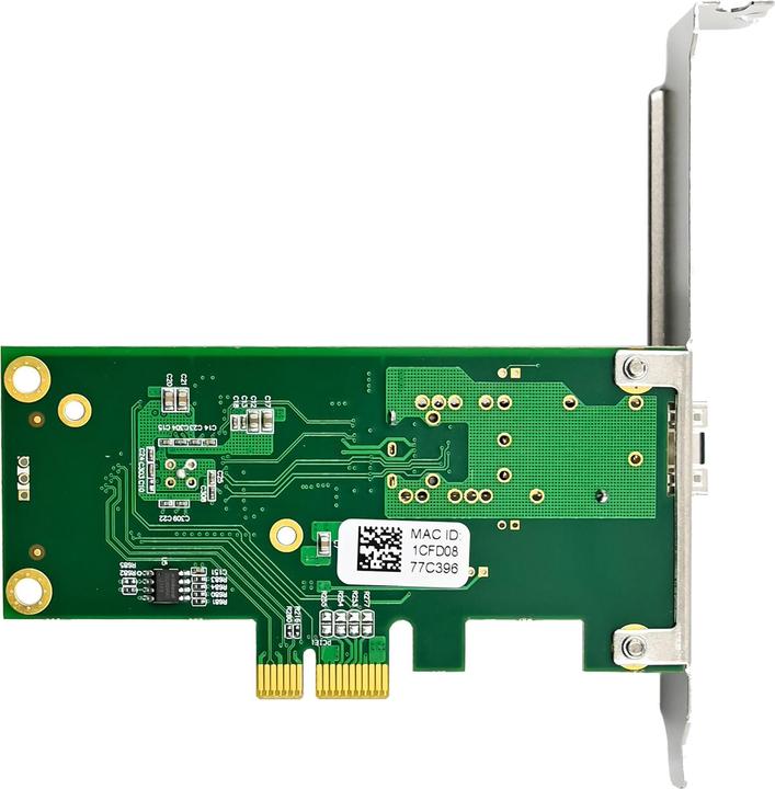 Actual product image InLine Gigabit network card, 1x SFP, PCIe x1, incl. low profile slot bracket (PCI Express 2.1)