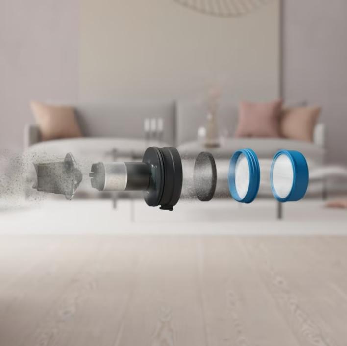 Image du produit Electrolux EP71HB14UV Aspirateur-balai électrique sans fil à sec sans sac 0,3 l 57 W couleur crème 4 Ah