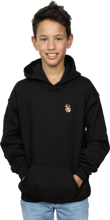 Actual product image Star Wars Boys The Force Awakens BB-8 Chest Print Hoodie (116)