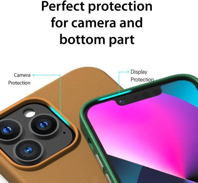Actual product image Araree Pellis Series Faux Leather Hardcase Cover (Apple iPhone 13 Pro Max)