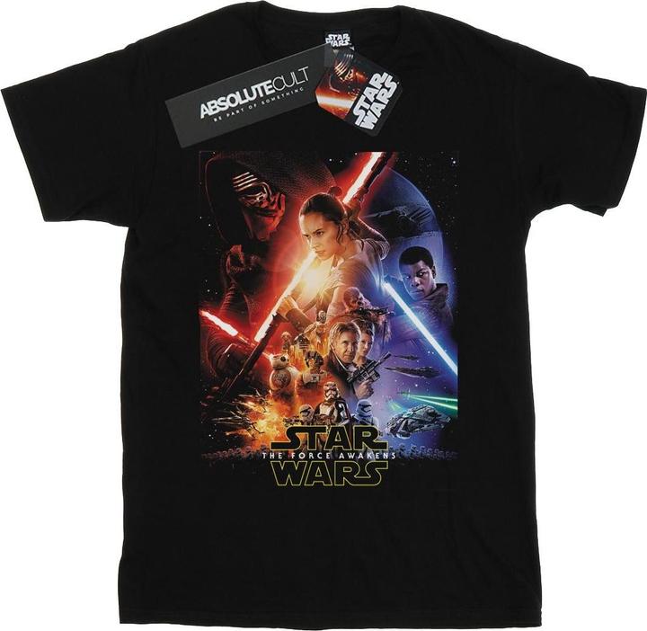 Star Wars Force Awakens Poster TShirt Jungen