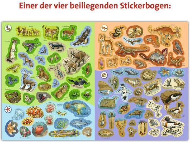Image du produit Ravensburger Livret d'autocollants animaux du monde