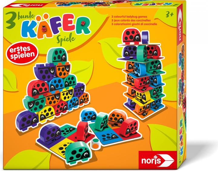 Produktbild Noris 3 bunte Käferspiele (Deutsch, Französisch, Italienisch, Englisch)