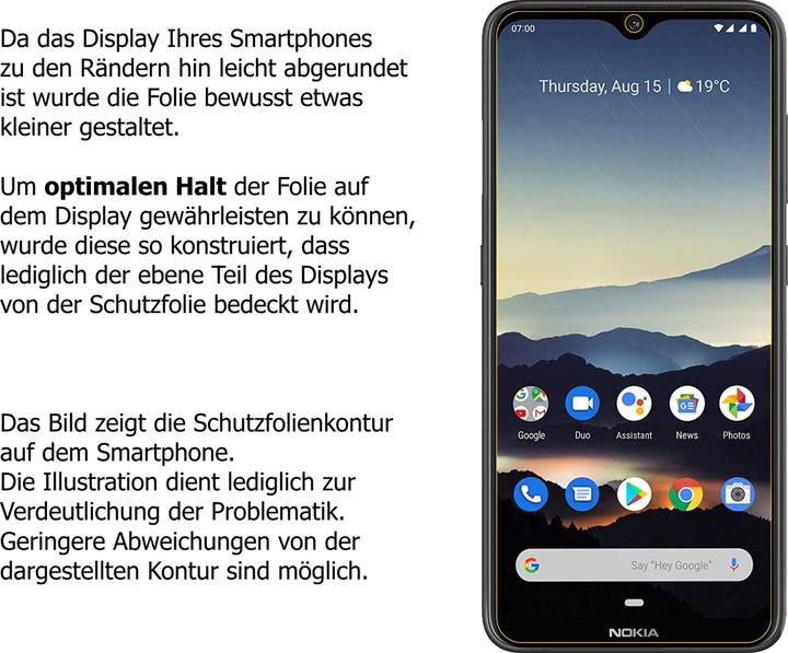 Actual product image Dipos Screen Protector Anti-Shock (1 Piece, Nokia 7.2)