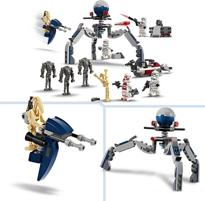 Immagine prodotto LEGO 75372 Pacchetto da battaglia Clone Trooper™ e Battle Droid™ (75372, LEGO Star Wars)