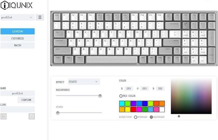 Actual product image Iqunix F96 Kat (CH, Cable, Wireless)