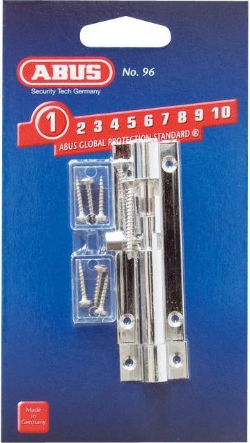 Immagine prodotto Abus Chiavistello Grendel 96/75 SB (Porta camera, Porta d'ingresso, Porta di legno, Portafinestra)
