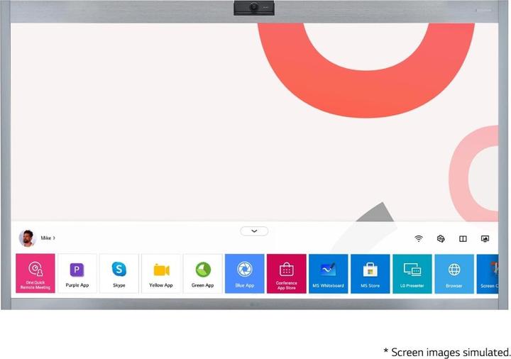 LG One:Quick Works (3840 x 2160 Pixel, 55")