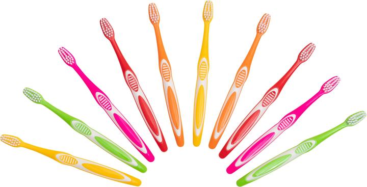 Actual product image Children's toothbrushes, 10 pieces (10 x)
